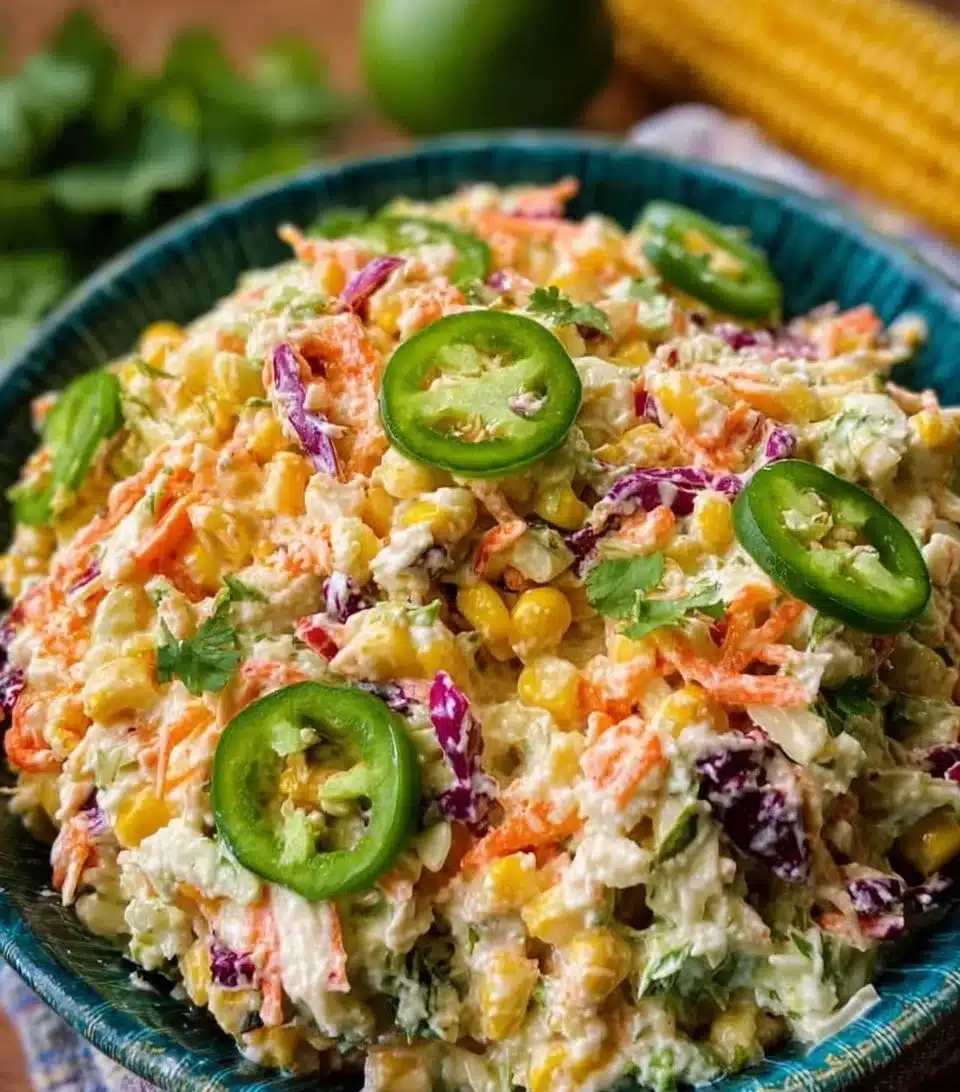 Jalapeno Corn Coleslaw