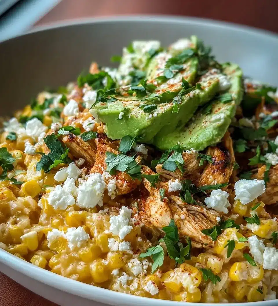 Mexican Street Corn Chicken Bowls