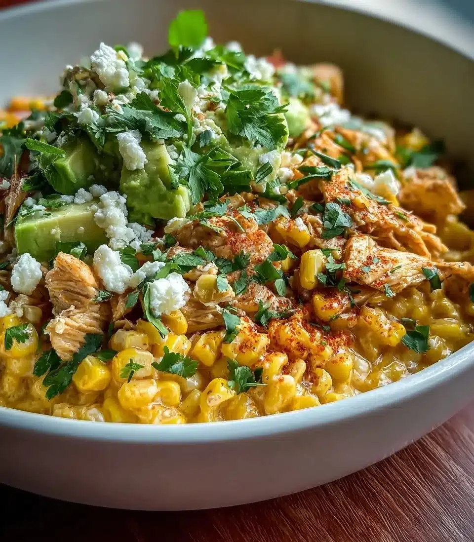 Mexican Street Corn Chicken Bowls