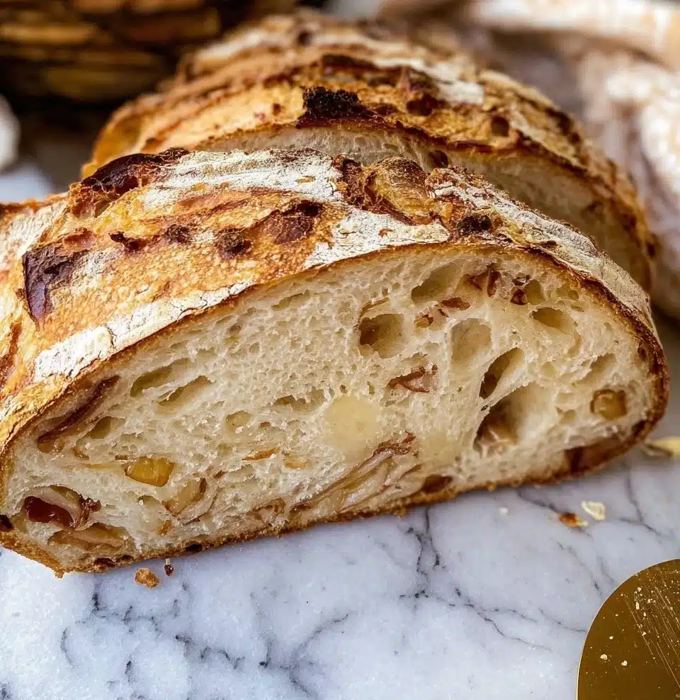Onion and Gouda Sourdough Bread