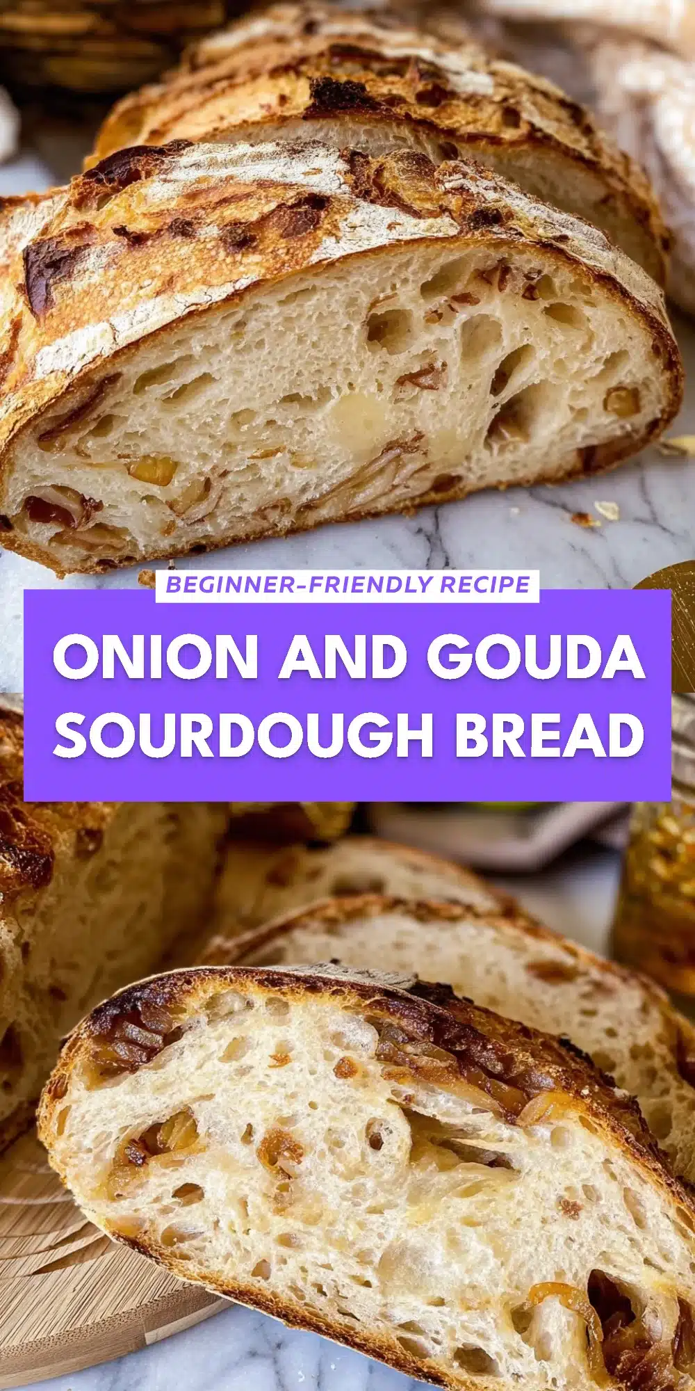 Onion and Gouda Sourdough Bread