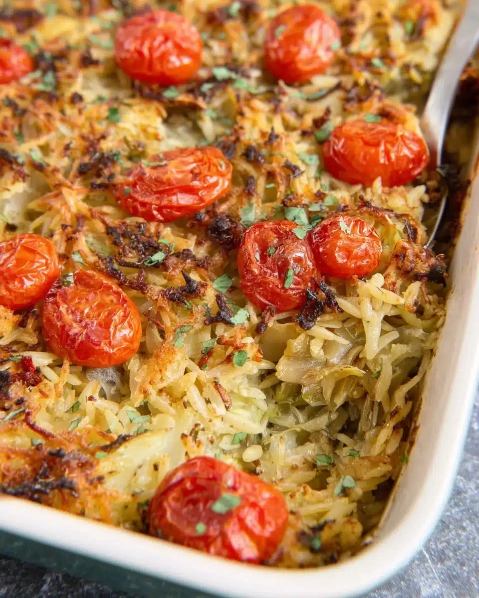 Orzo With Artichokes Tomatoes And Halloumi