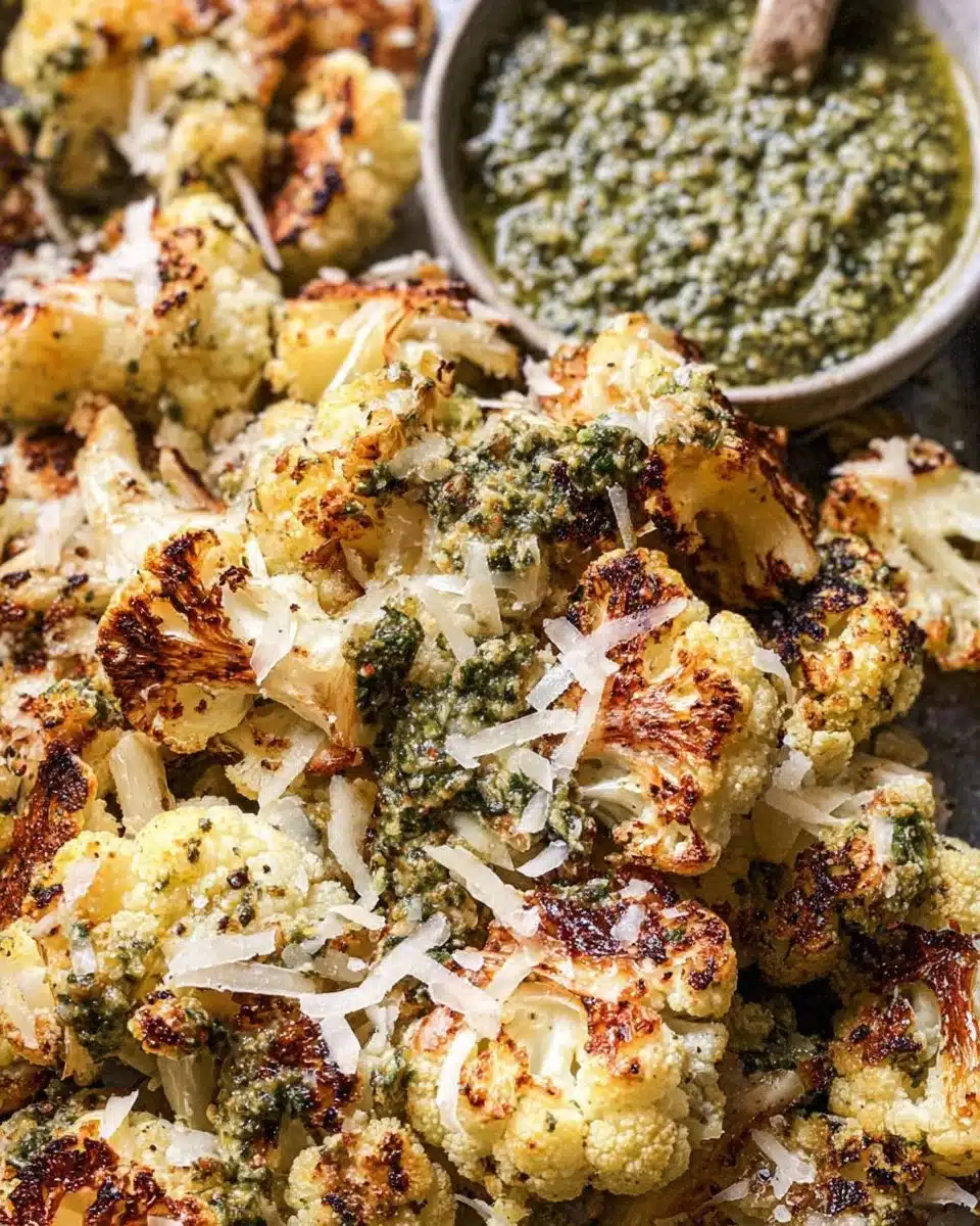 Parmesan Pesto Cauliflower
