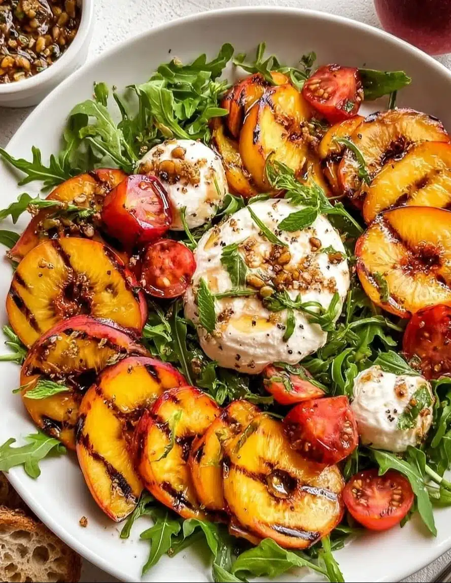 Peach Burrata Salad
