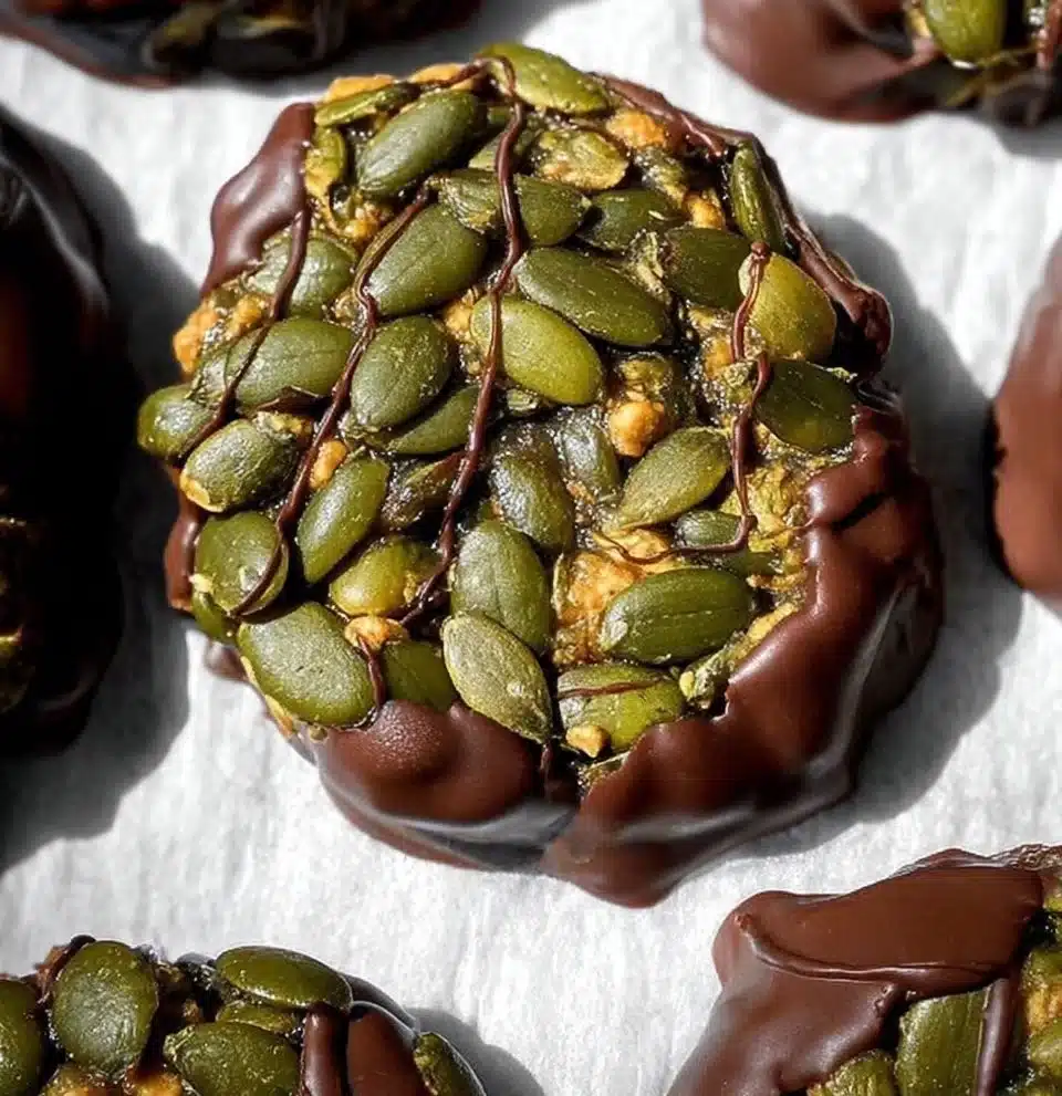 Pumpkin Seed Chocolate Bites