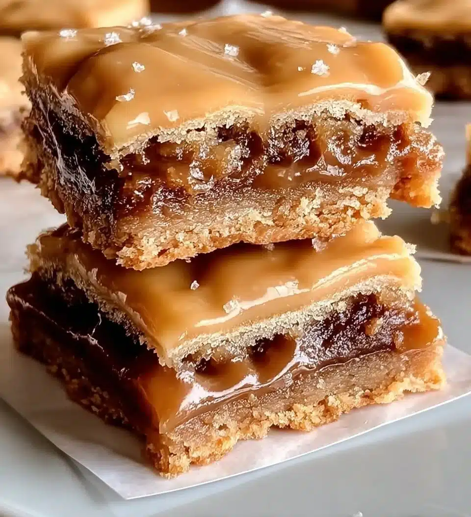 Salted Caramel Brown Sugar Pop Tart Cookie Bars