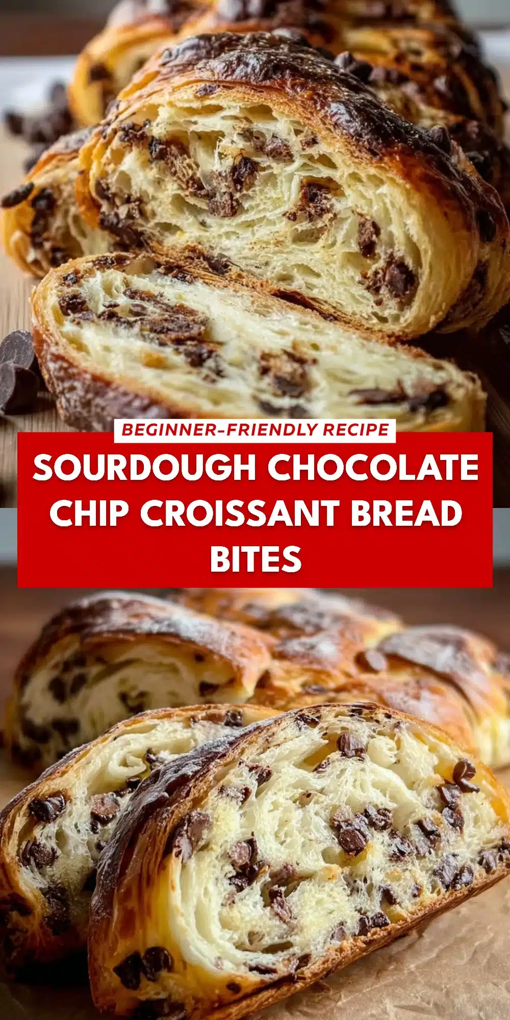 Sourdough Chocolate Chip Croissant Bread Bites