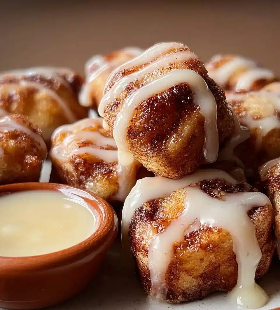 Sourdough Cinnamon Roll Bites