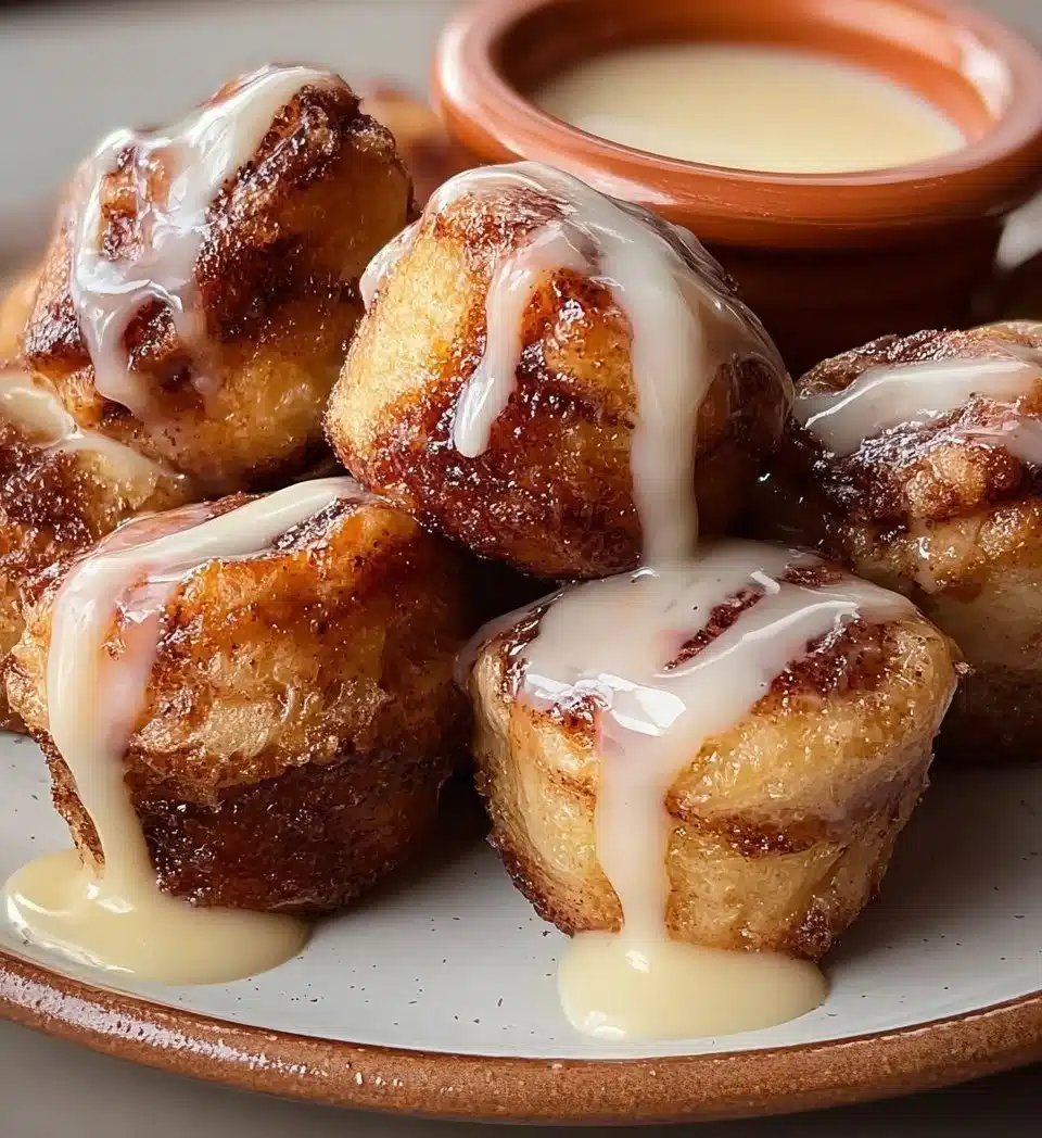 Sourdough Cinnamon Roll Bites