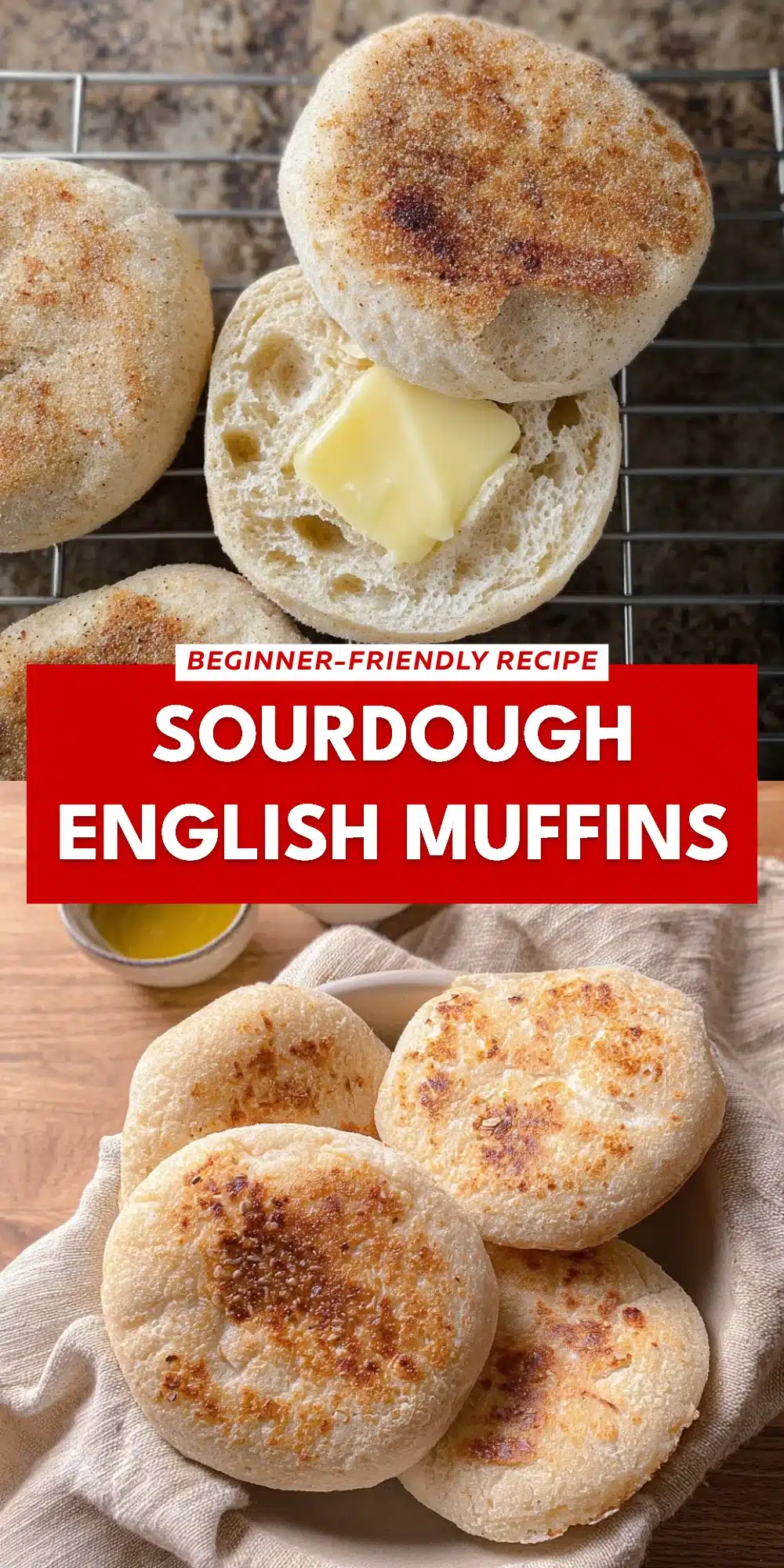 Sourdough English Muffins