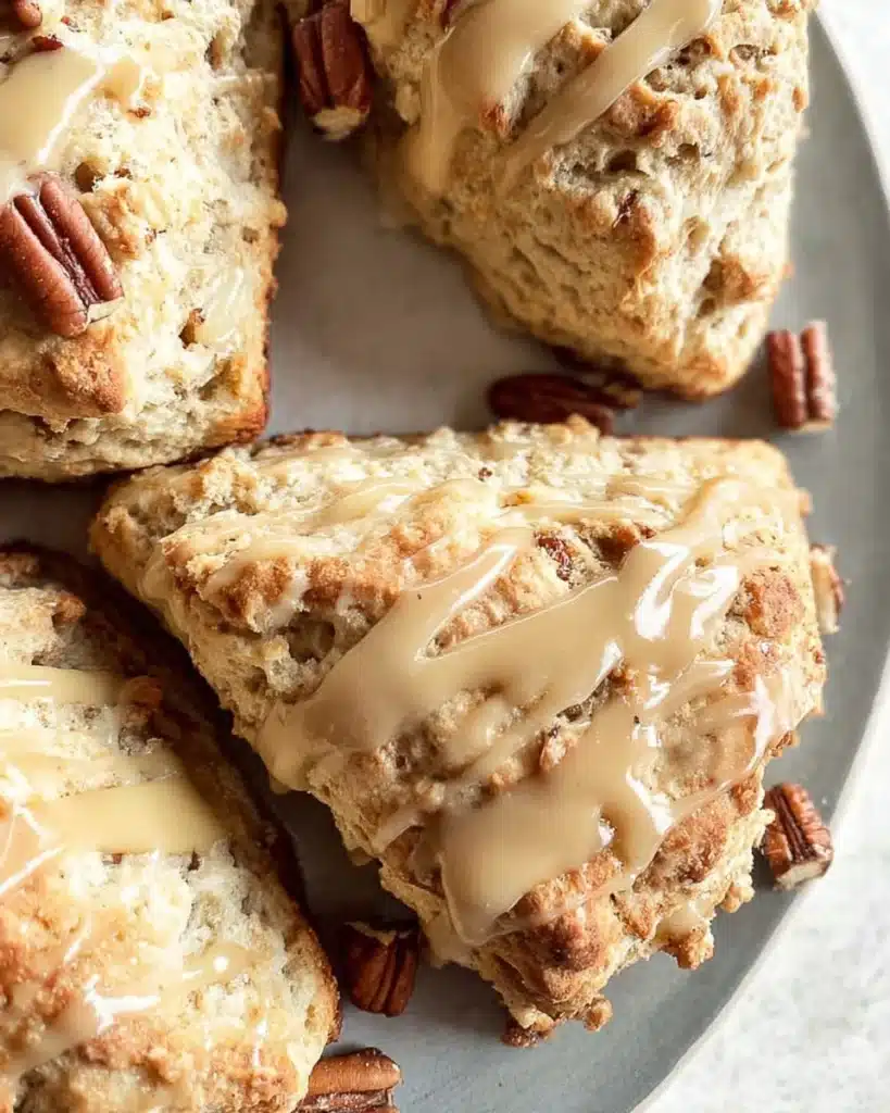 Delicious sourdough maple scones fresh from the oven