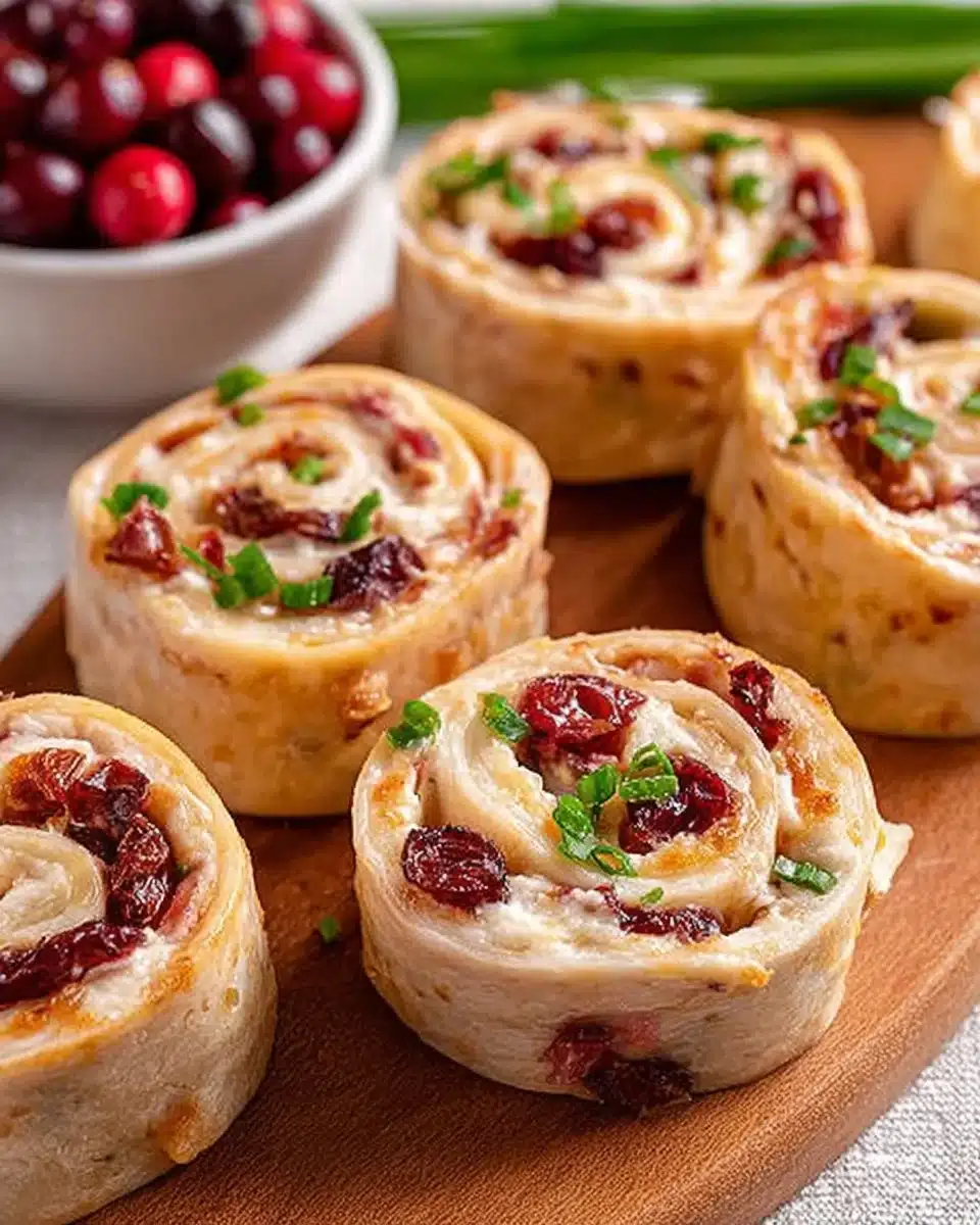 Turkey Cranberry Pinwheels
