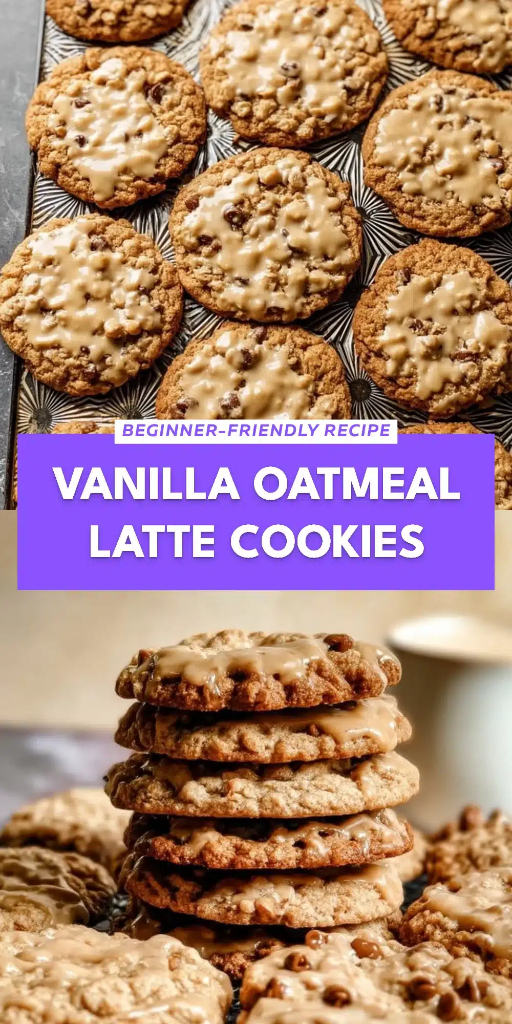 Vanilla Oatmeal Latte Cookies