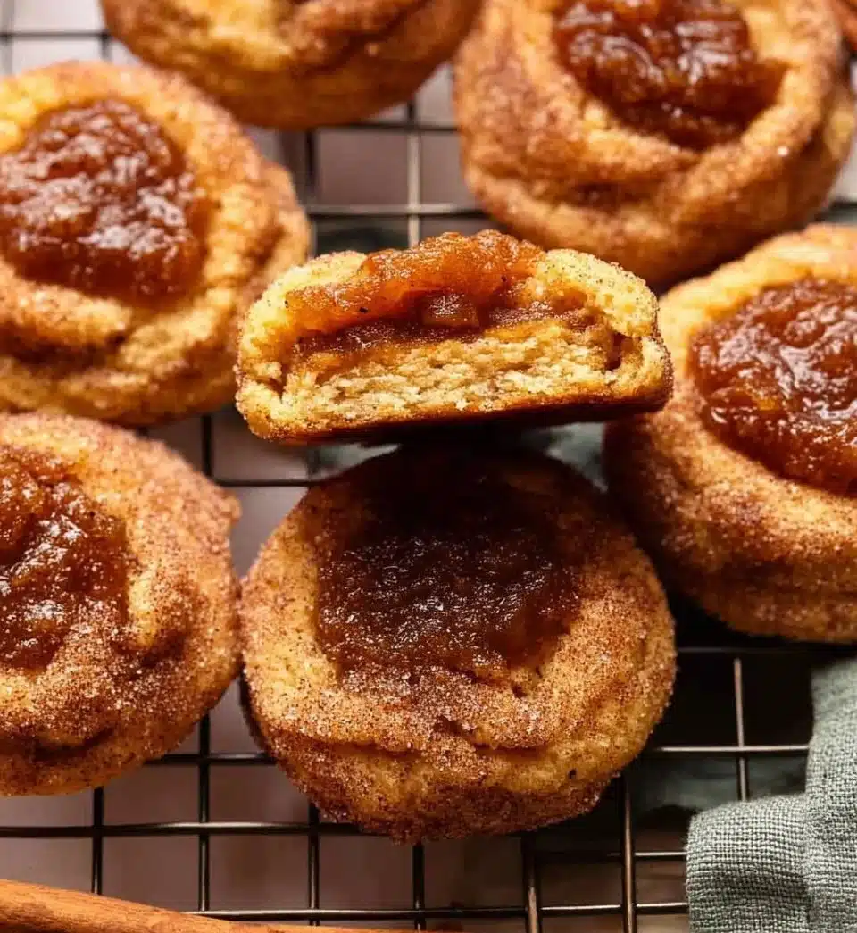 Apple Butter Snickerdoodle Cookies
