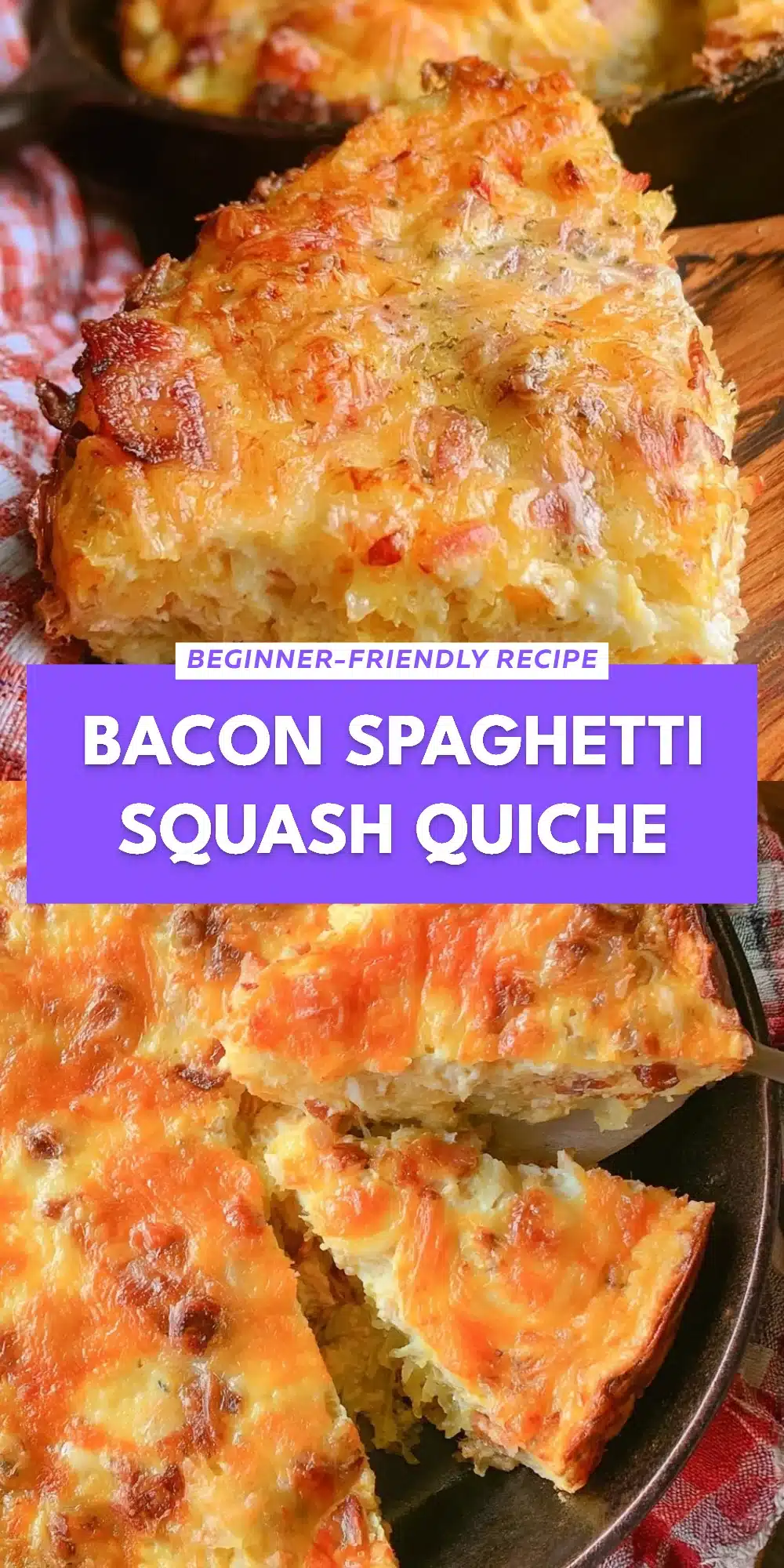 Bacon Spaghetti Squash Quiche