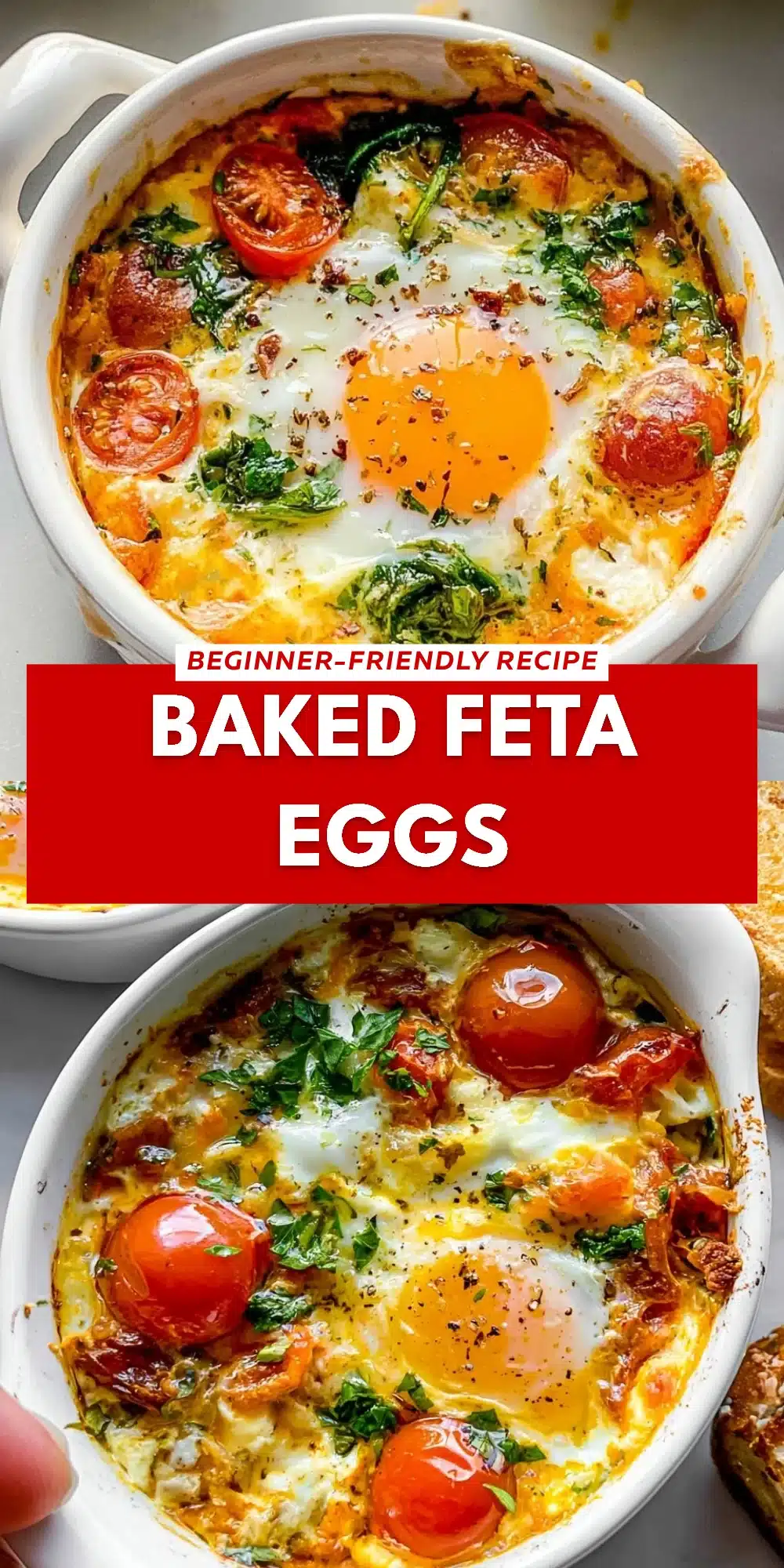 Baked Feta Eggs