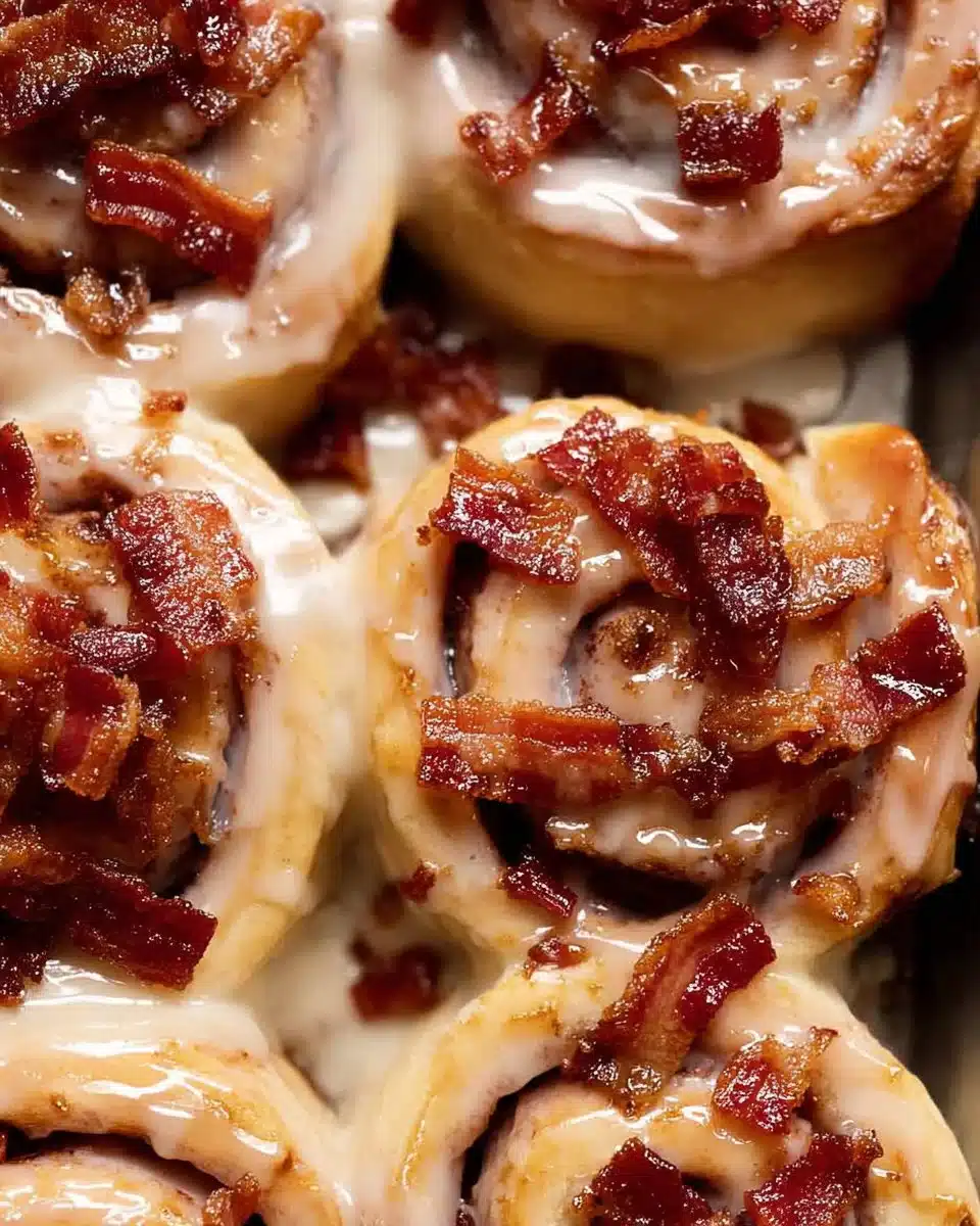 Bourbon Maple Bacon Cinnamon Rolls