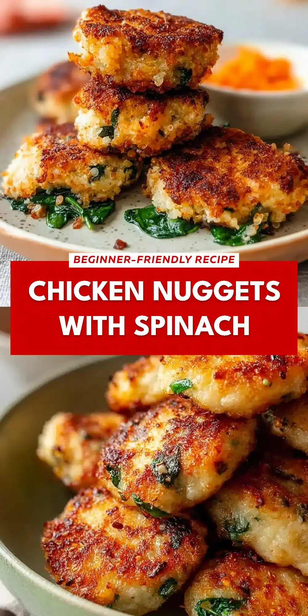 Chicken Nuggets With Spinach