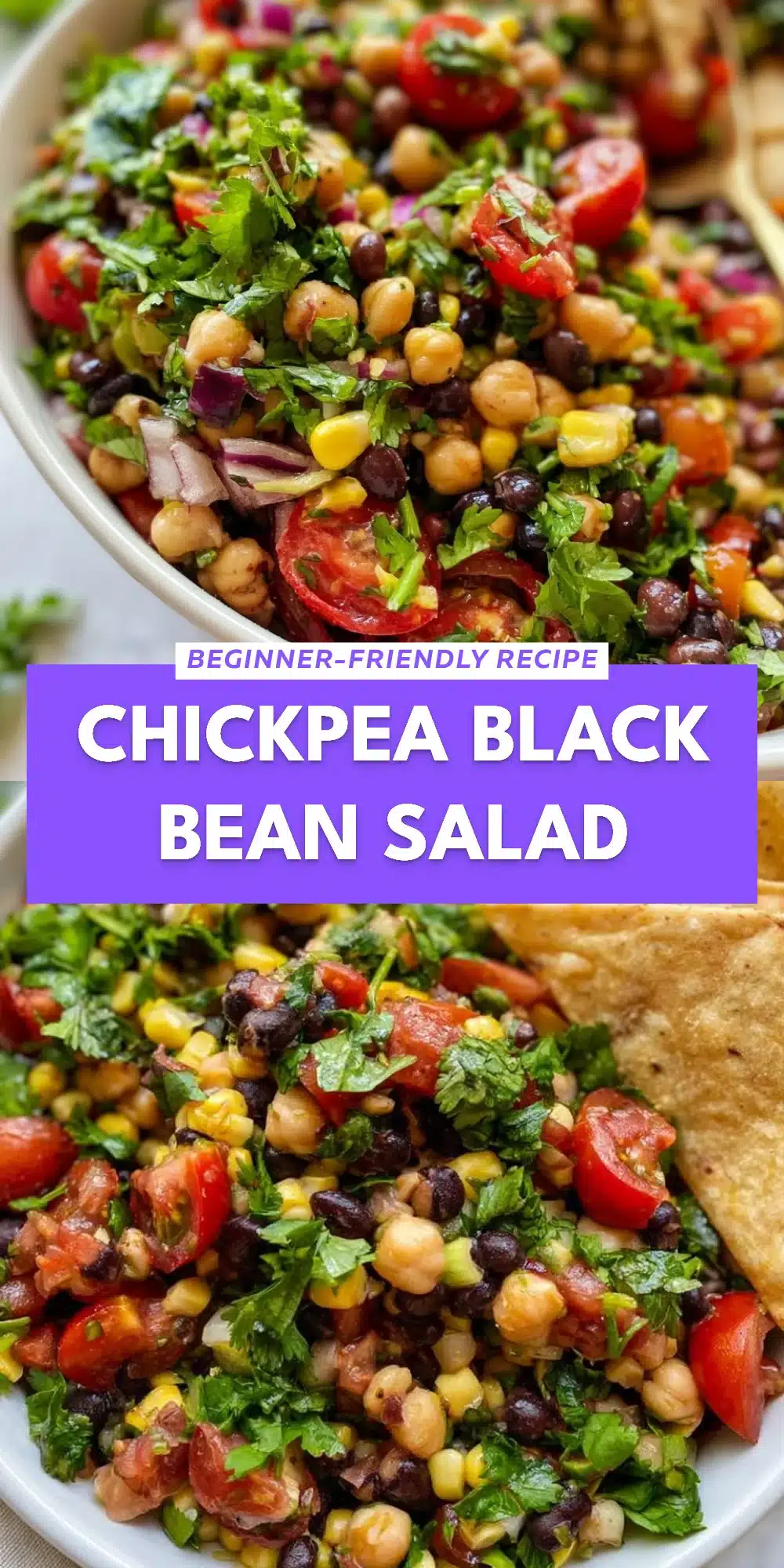 Chickpea Black Bean Salad