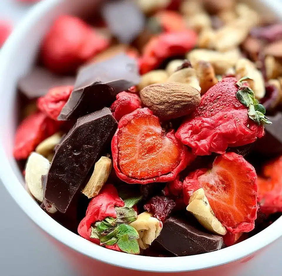 Chocolate Covered Strawberry Trail Mix