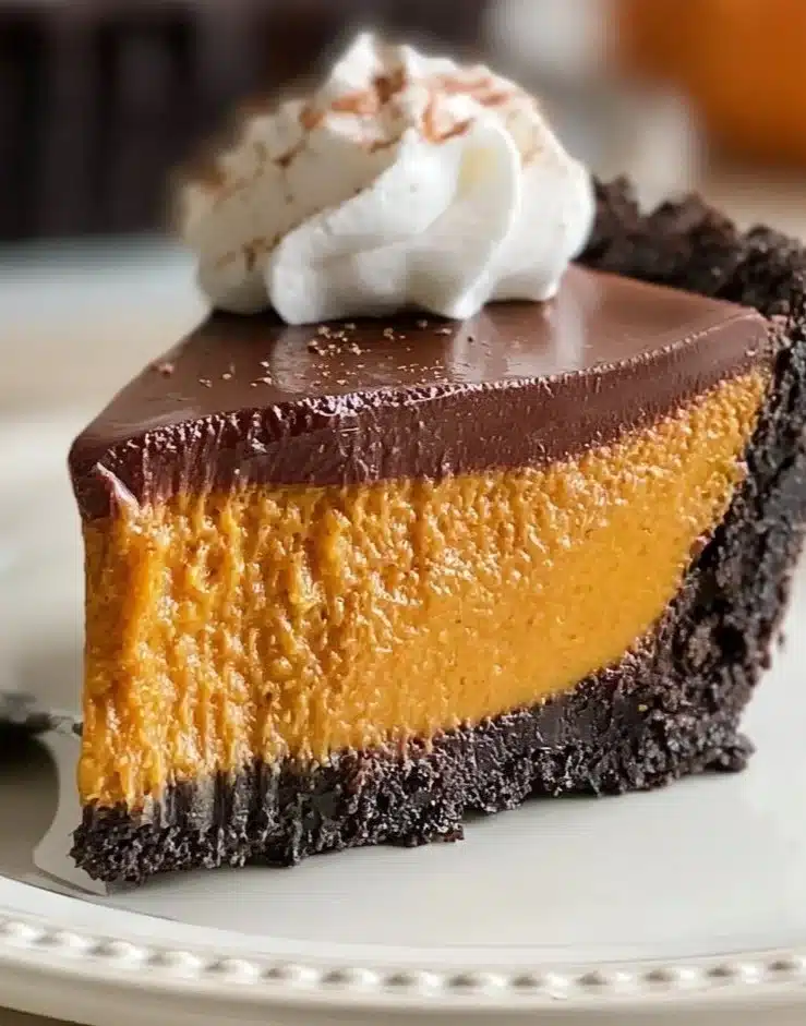 Chocolate Pumpkin Tart