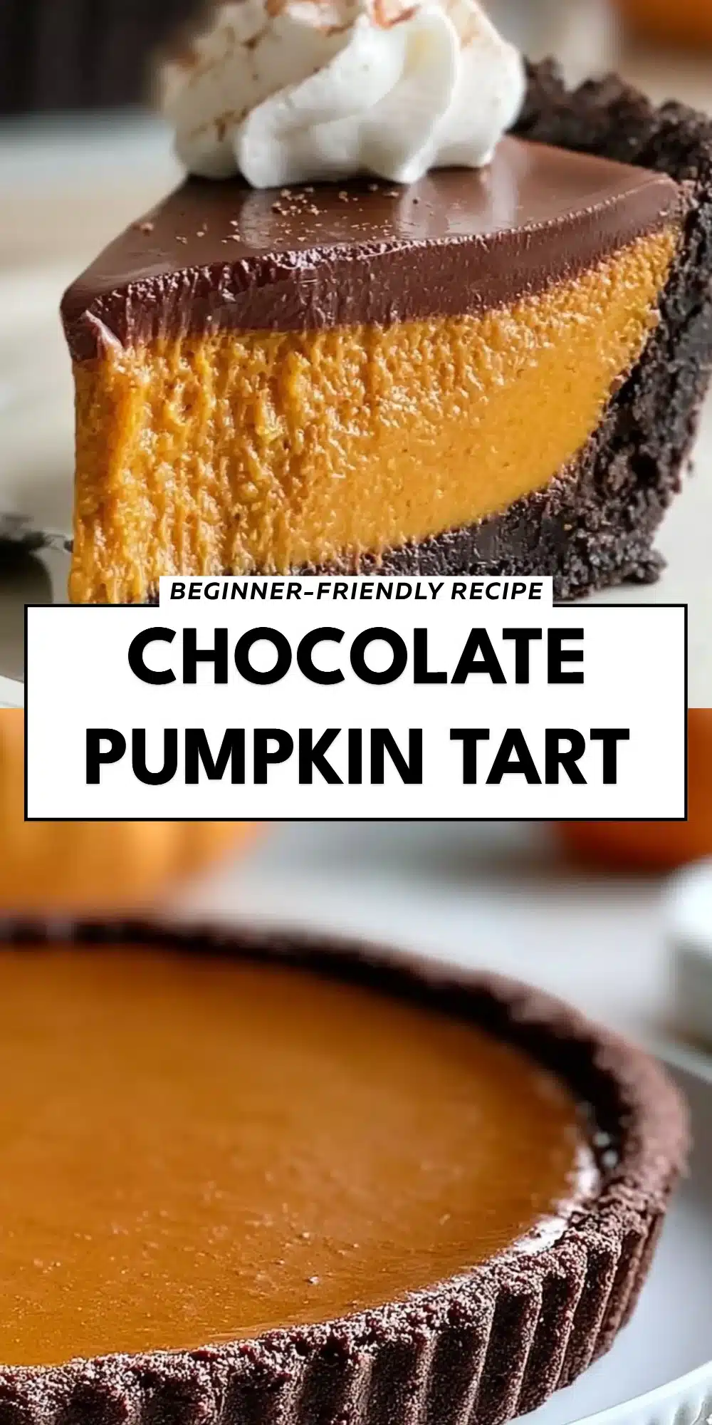 Chocolate Pumpkin Tart