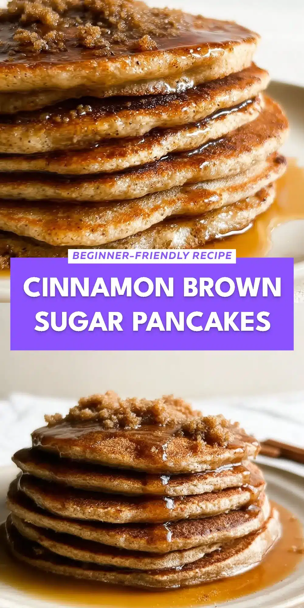 Cinnamon Brown Sugar Pancakes