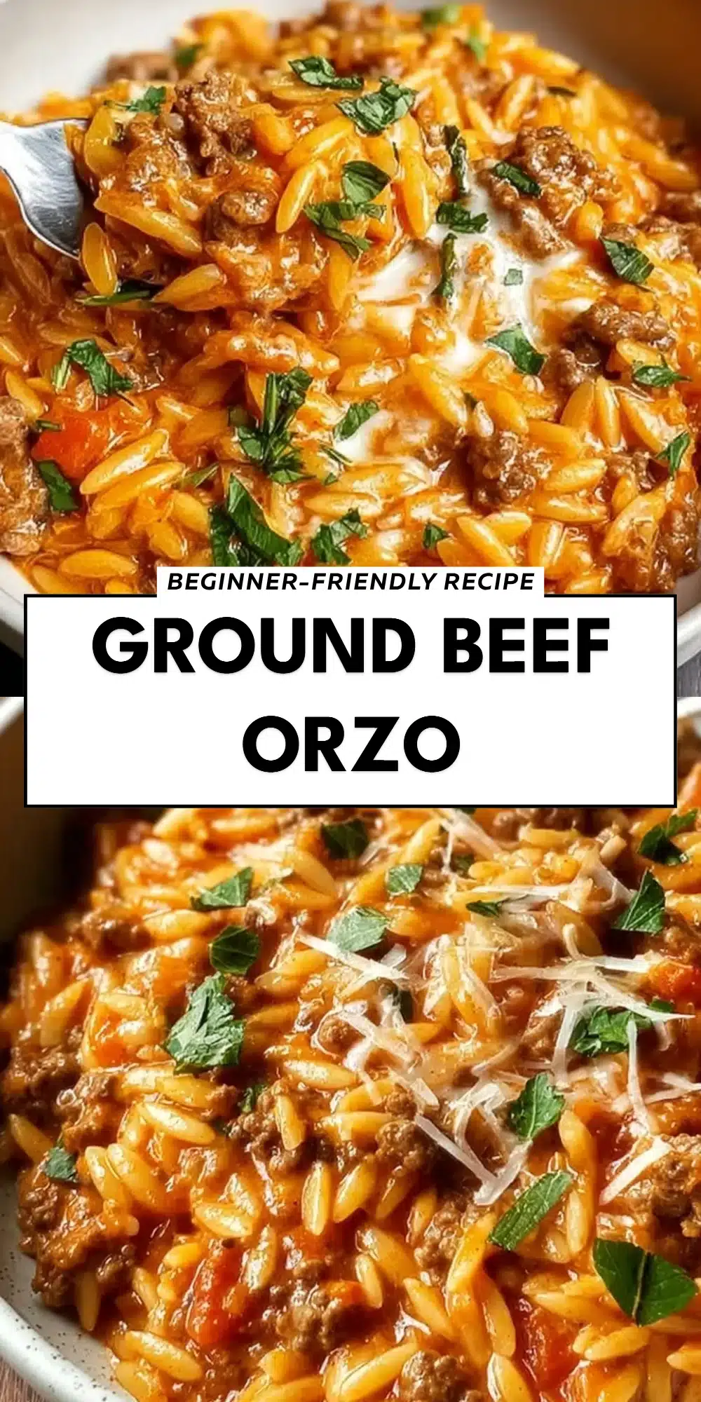 Ground Beef Orzo