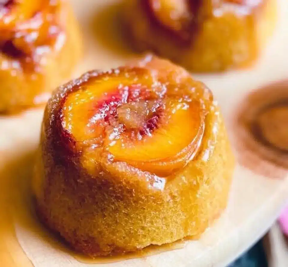 Peach Upside Down Cakes