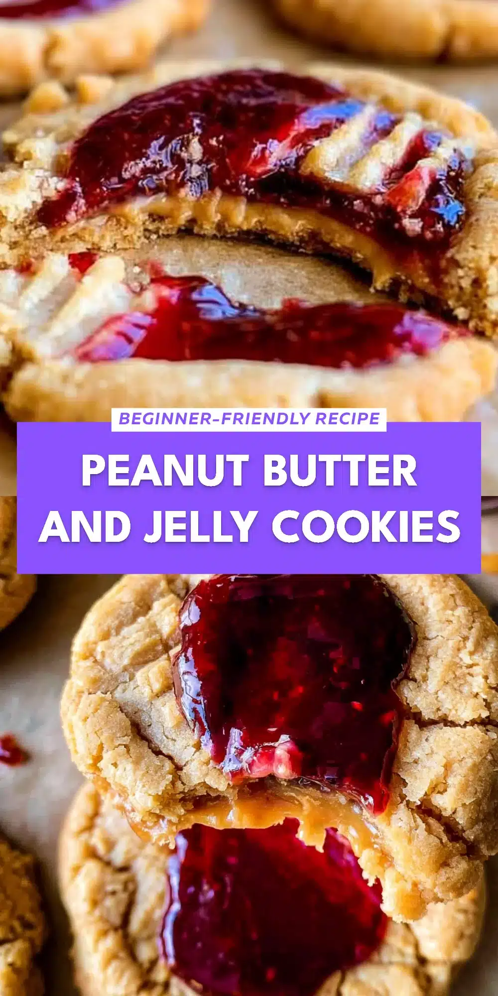 Peanut Butter and Jelly Cookies