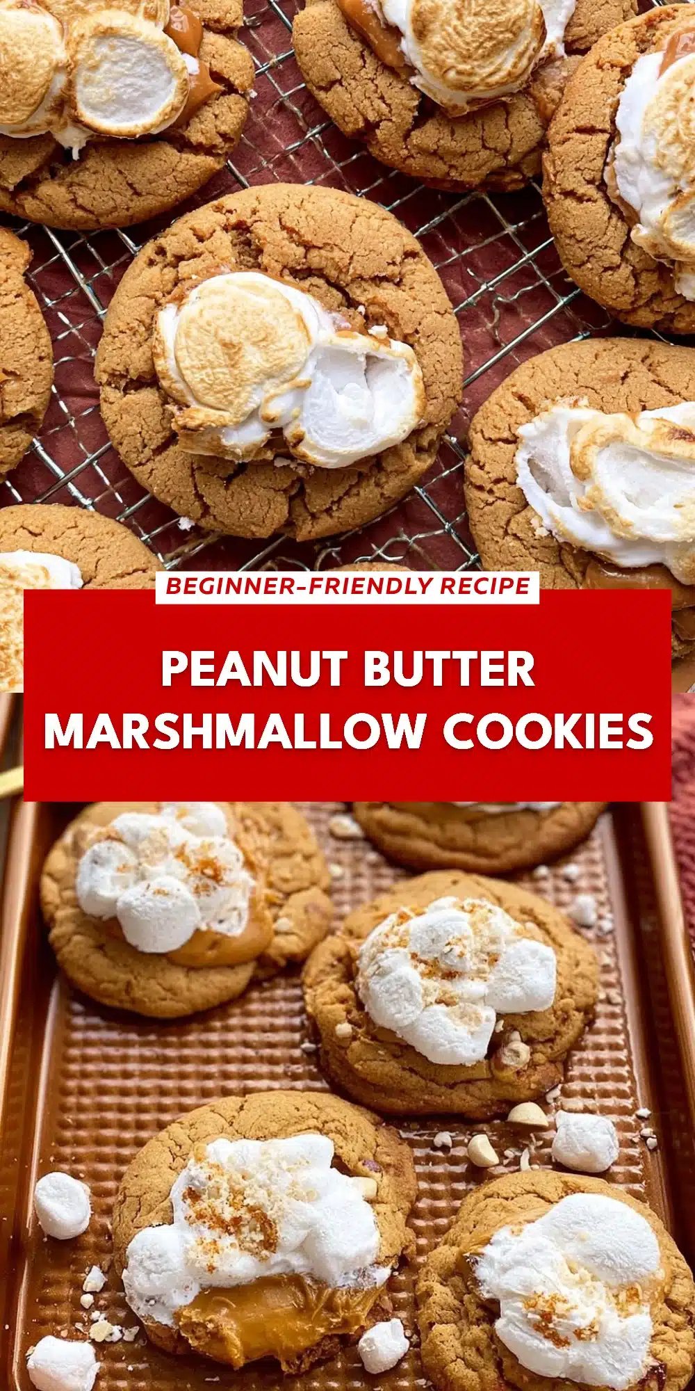 Peanut Butter Marshmallow Cookies