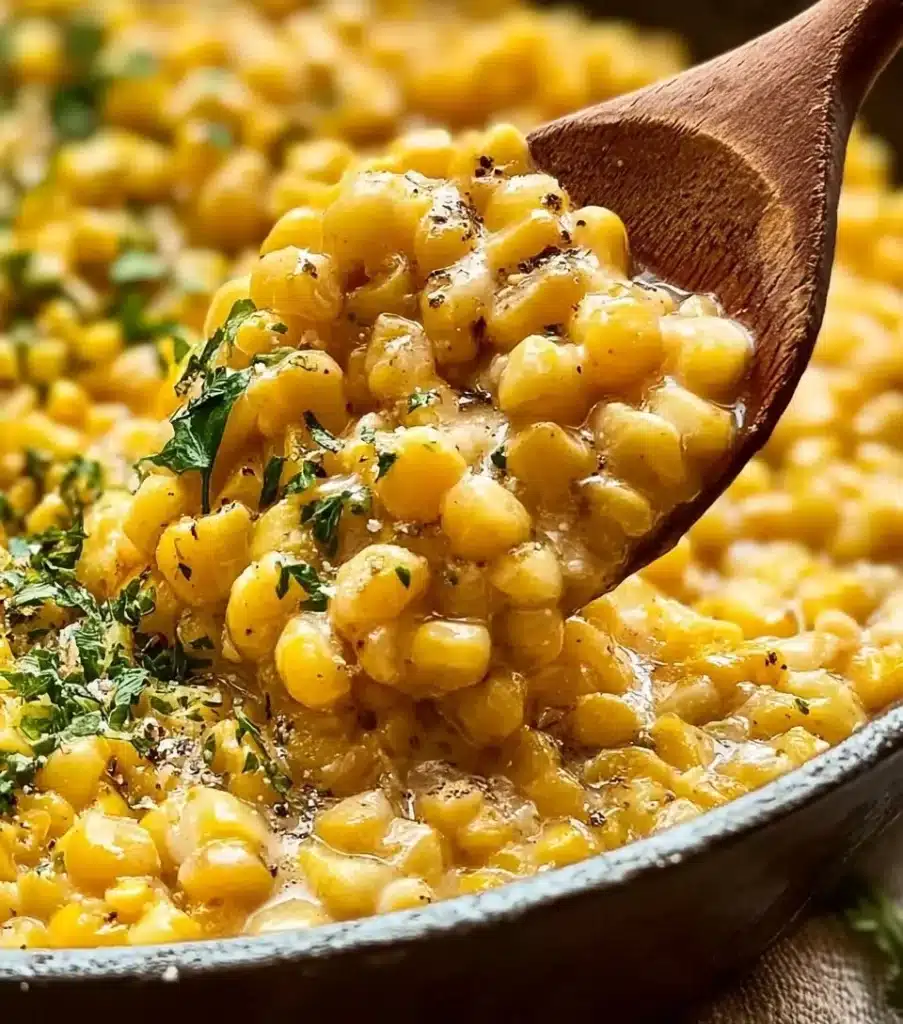 Delicious honey butter corn served in a bowl