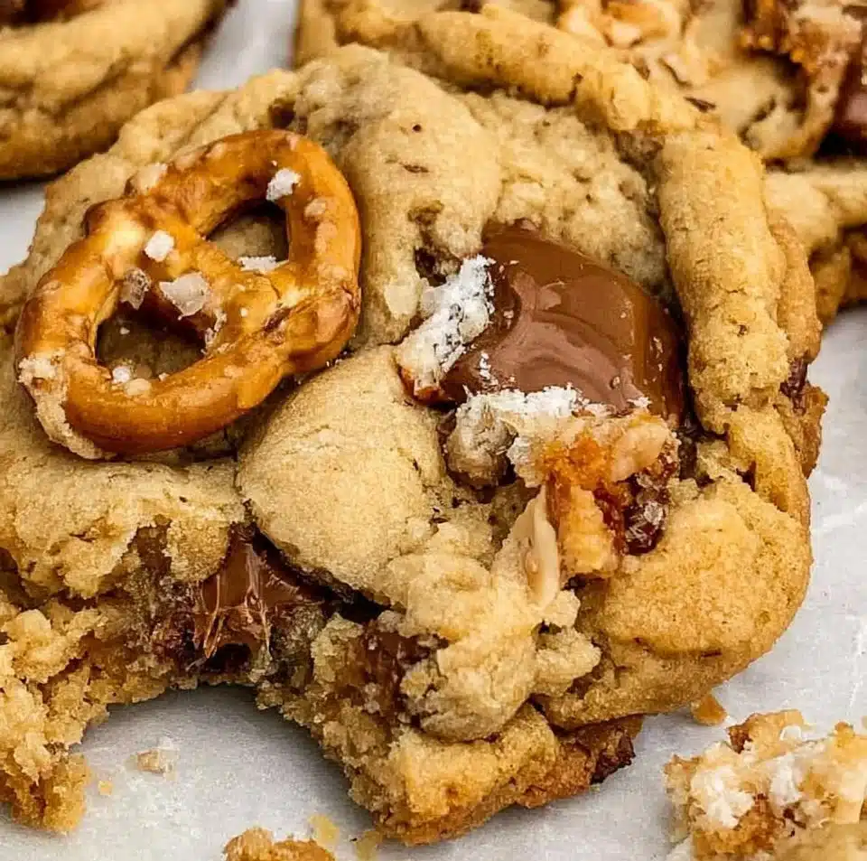 Delicious kitchen sink cookies loaded with chocolate chips, nuts, and dried fruits.