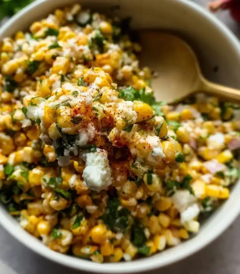 Delicious Street Corn Salad with fresh ingredients and vibrant colors