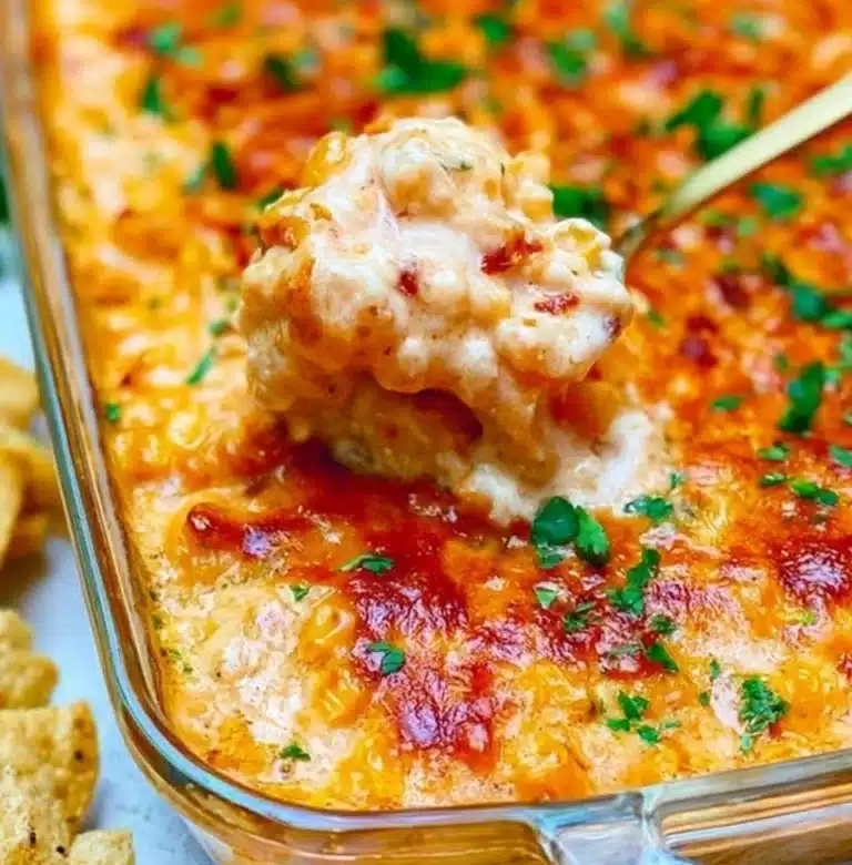 Delicious Street Corn Dip served in a bowl with tortilla chips