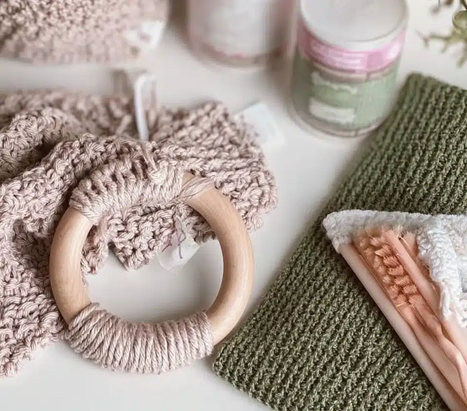 Stylish Star Stitch Towel Holder for kitchen and bathroom organization
